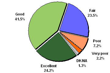 Figure 20 - Rating for the City's Job Providing Important Information