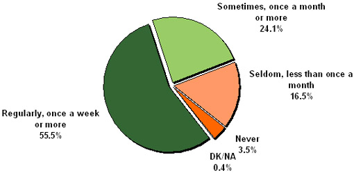 Figure 31 - Frequency Visiting Carlsbads Downtown Village